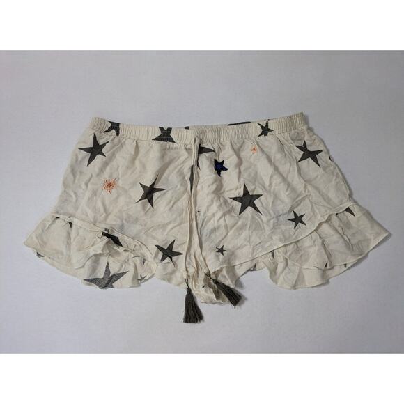 Surf Gypsy‎ Star Print Embellished Shorts Women's Size Large Swim Cover-Up - Picture 1 of 7